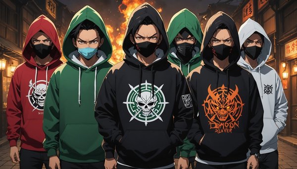 Les hoodies indispensables pour les fans de demon slayer